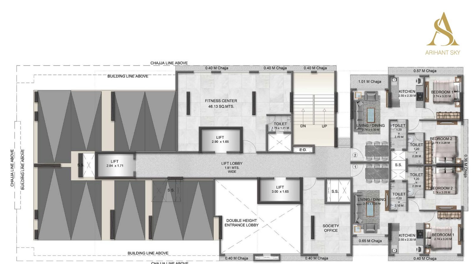 Arihant-Sky-Typical-Floor-Plan-1st-Floor (2)